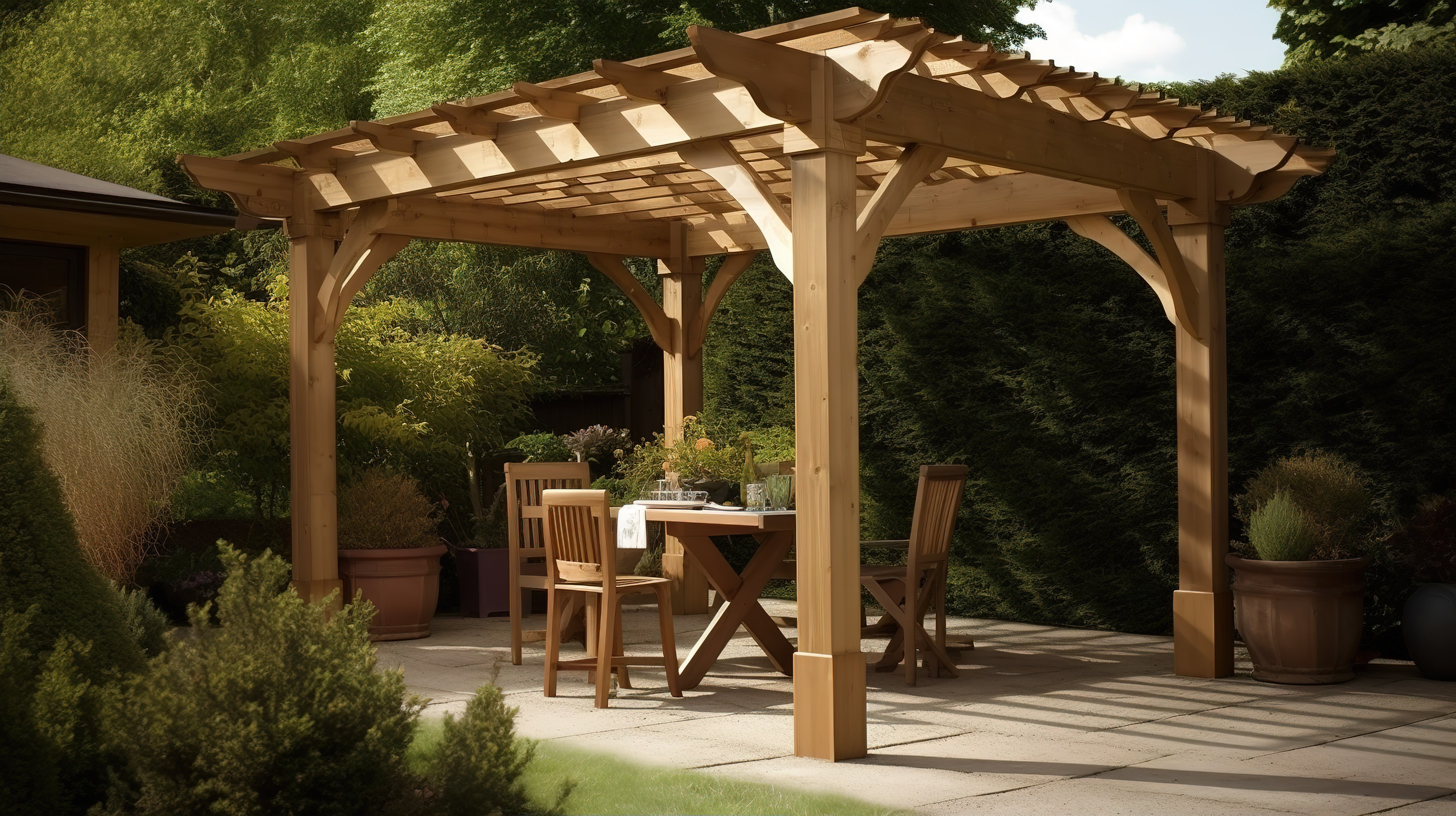 Pergola in tuin