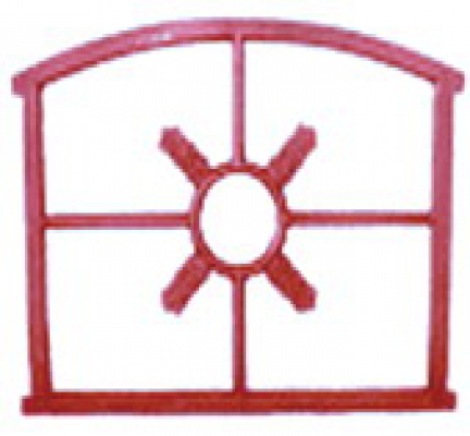 Stalraam spinnenkop 71x55cm, gietijzer