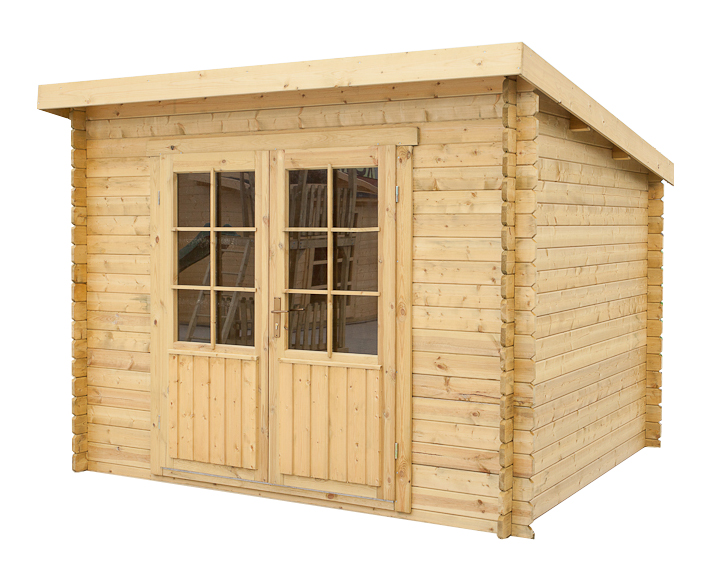 Houten tuinhuis blokhut Heywood 300x300cm