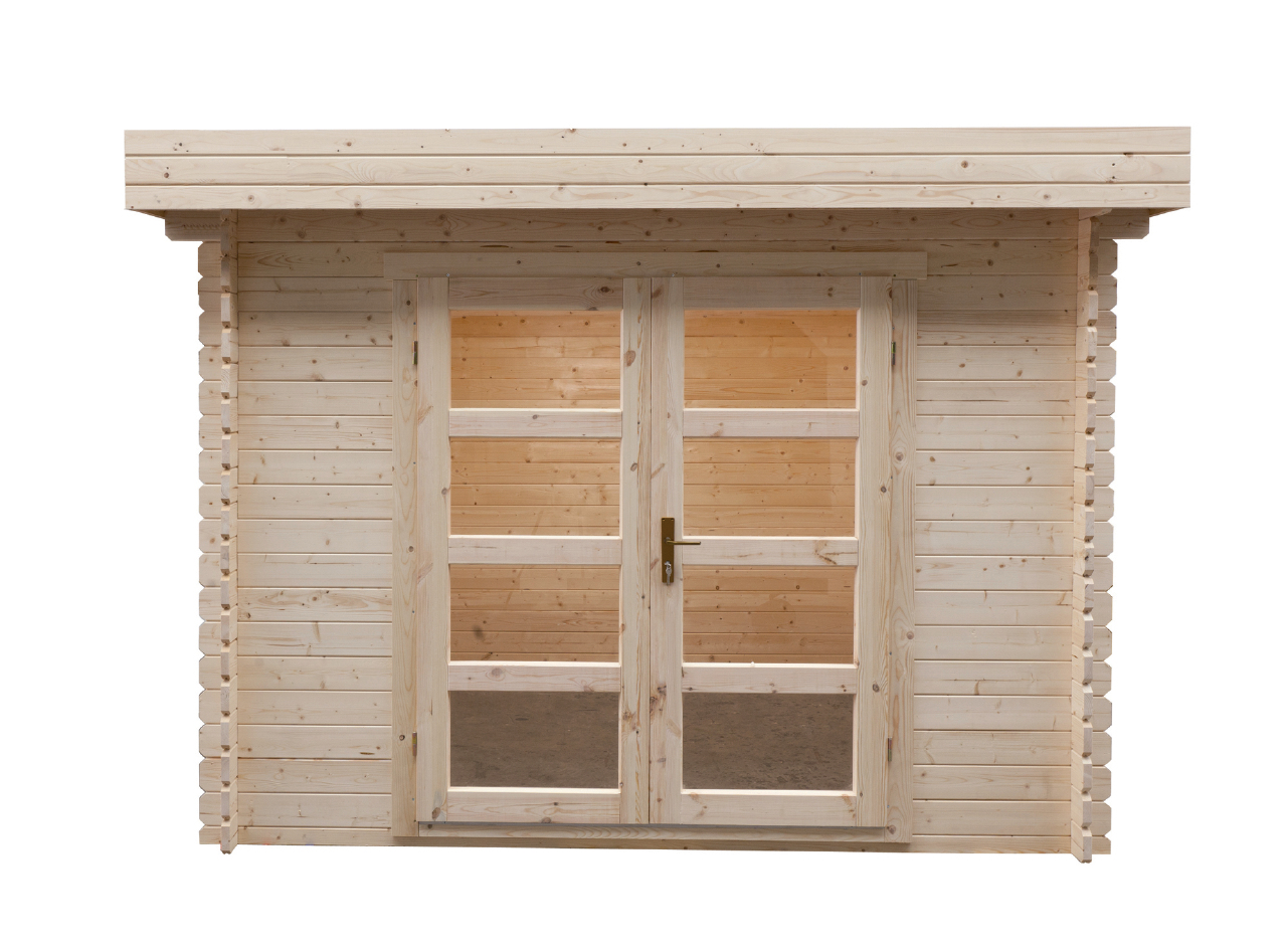 Houten tuinhuis Modern platdak 280x280cm / 28mm