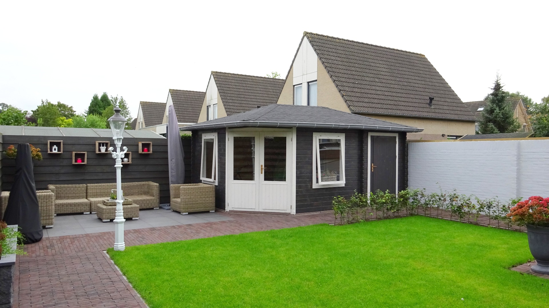 Gartenhaus Blockbohlenhaus Brighton 440x300cm