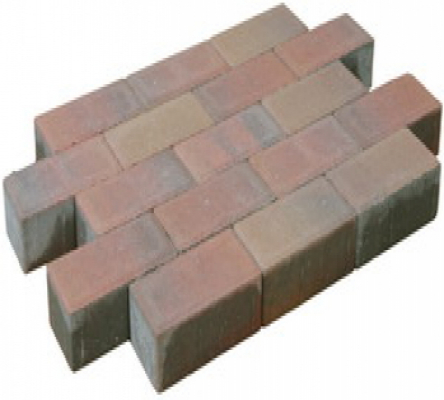 Trommelstenen dikformaat koppelstones Oudbont 20x6,6x7cm, per m2