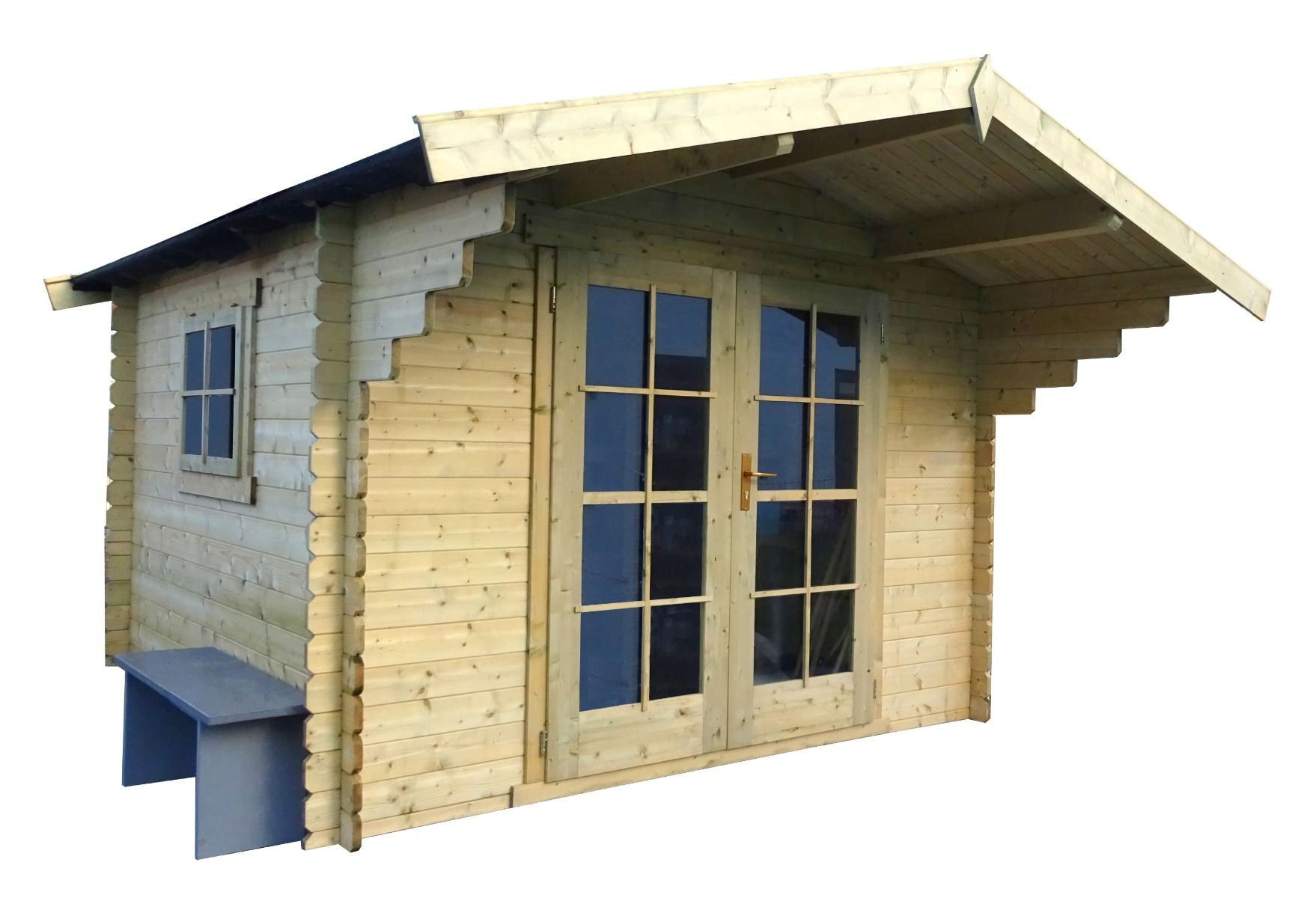 Inloop Tuinschuur Huisje 313 X 220 Cm - Staal Bruin Nocciano - UV- & Waterbestendig Met Slot