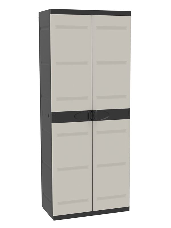 Kunststoffschrank Schwarz 70x176 cm