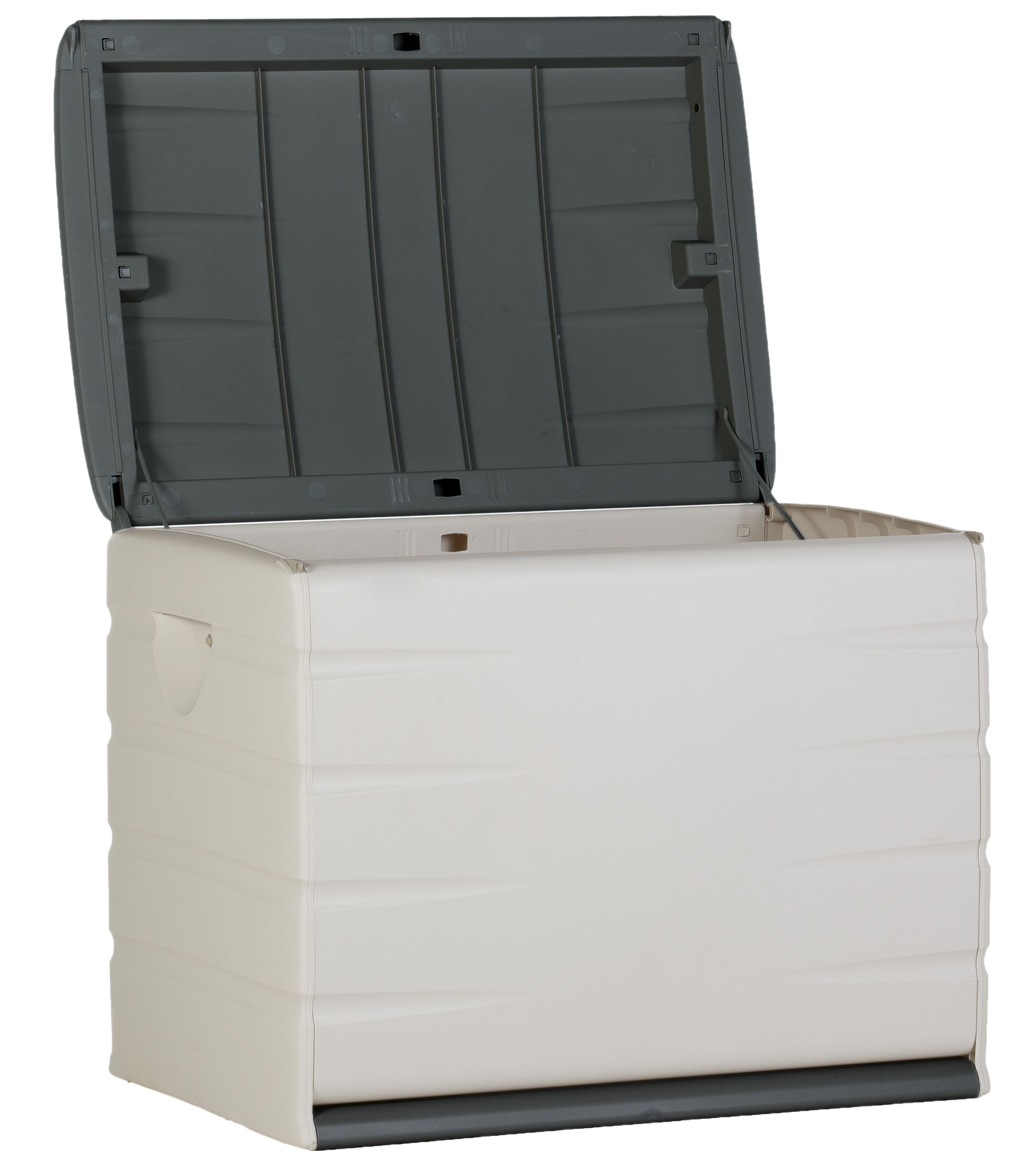 Opbergbox / kussenbox zwart kunststof 80x61x53cm – 260L | Intergard