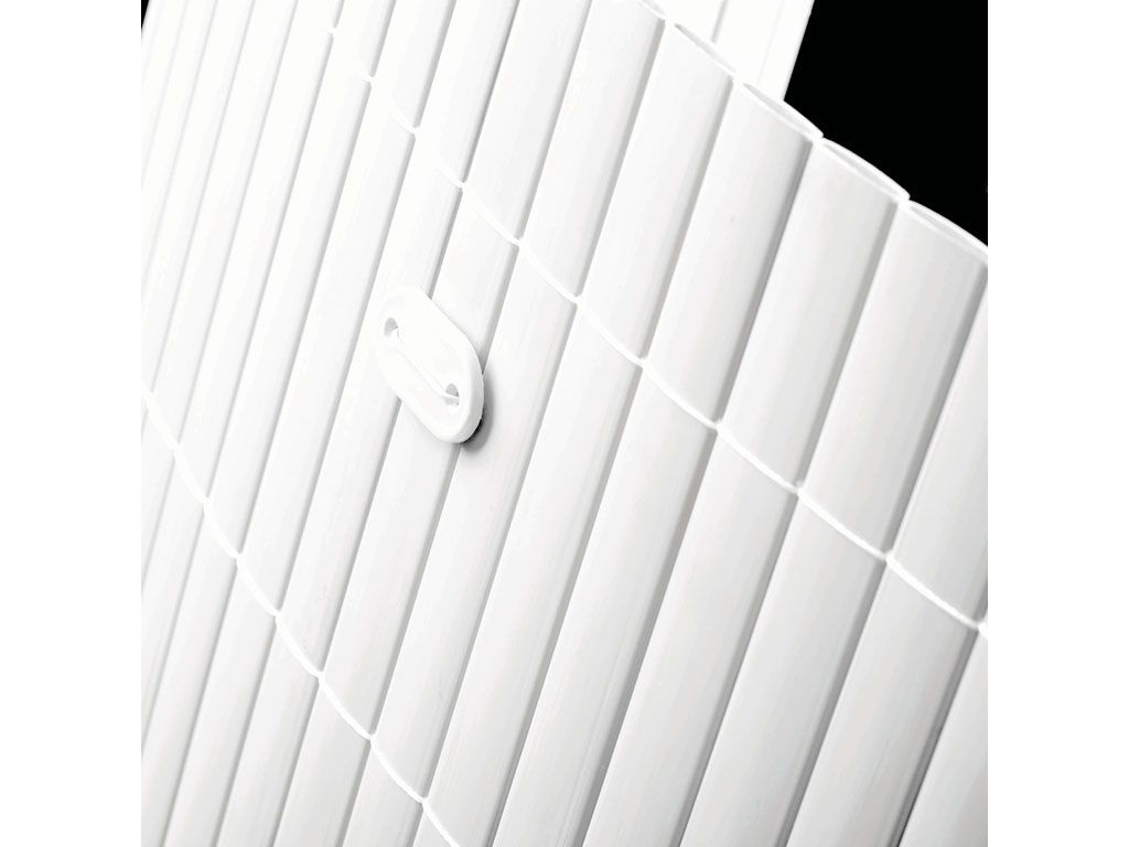 PVC Sichtschutzmatten Wei 2x5m | Balkonsichtschutz Bambuszaun | Intergard