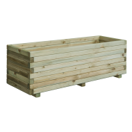 Houten bloembakken plantenbakken rechthoek 80x40x35cm