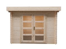 Garden shed Modern flat roof 300x300cm / 28mm