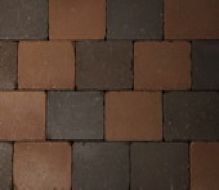 Koppelstones trommelstenen sierbestrating bruinzwart, 21x14x6cm, per m2