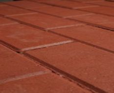 Halve betonklinkers rood 11x11cm sierbestrating