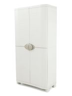 Broom closet cabinet grey 90x184cm