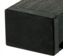 Pfosten komposit WPC Kunststoffzaun schwarz 7x7x185cm