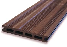 WPC Decking board composite brown 360cm (21x145mm)