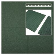 Dalle caoutchouc vert 500x500x25mm (m2)