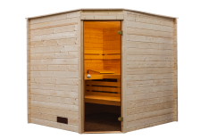 Sauna binnensauna hoekmodel 215x215cm / 40mm