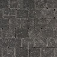 Koppelstones trommelstenen sierbestrating zwart, 21x14x6cm, per m2