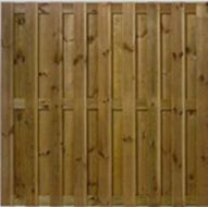 Wooden fence panel thermal modified 180x180cm 