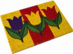 Doormat Tulip colourful