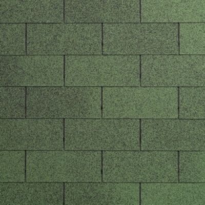 Cubiertas para tejados : Teja asfáltica verde en rollo, 1x10m