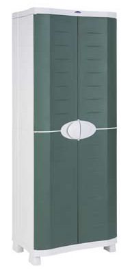 Arredobagnoecucine Placard à balais pour extérieur, avec 2 portes en PVC,  168 x 68 x 39,5 cm, Gris : : Bricolage