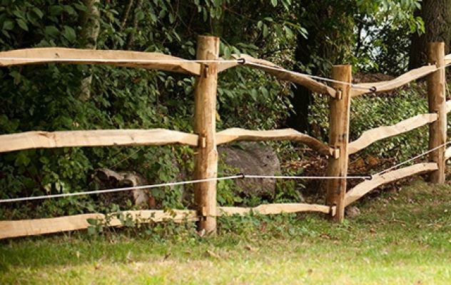 Poteaux de clôture en châtaignier Poteau de clôture en bois 200 cm