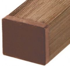 Tuinpaal houtcomposiet wpc bruin 7x7x185cm