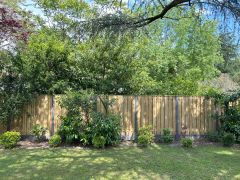 Wooden Fencing pine with concrete  200x190cm