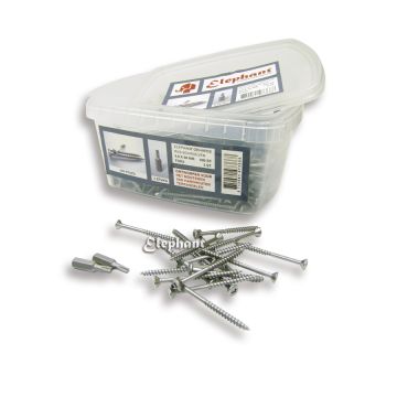 Tornillos para tarima exterior 4.0x50mm (500pzs)