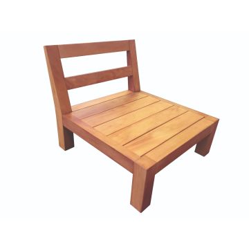 Chaise lounge de jardin bois dur