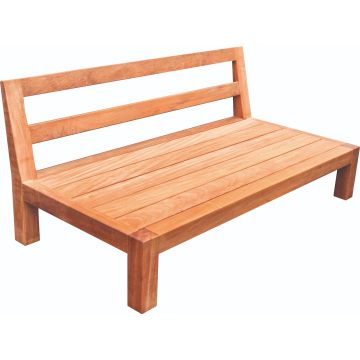 Canapé lounge de jardin bois dur