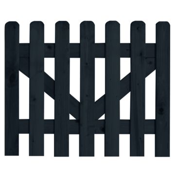 Picket fence gate 80x100cm (black)