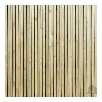 Grenen schutting stripes black 180x180cm