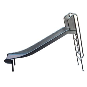 Glijbaan RVS voor speeltoestellen met trap (platformhoogte 200cm)