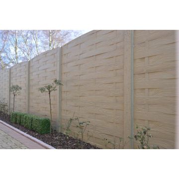 Valla hormigon piedra Weavestone 200x193cm doble cara