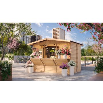 Verkoopstand kiosk verkoopkraam kerstkraam 199x205x232cm