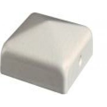 Post caps white 71x71mm