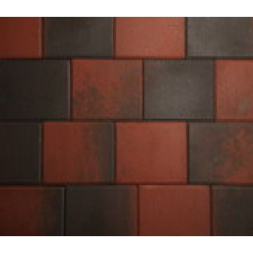 Betonklinkers triplesteen 31x21cm roodzwart strakke uitvoering