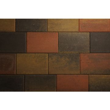Betonklinkers triplesteen 31x21cm bruin genuanceerd strakke uitvoering