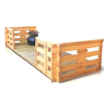 Veranda abri de jardin bois 300x150cm