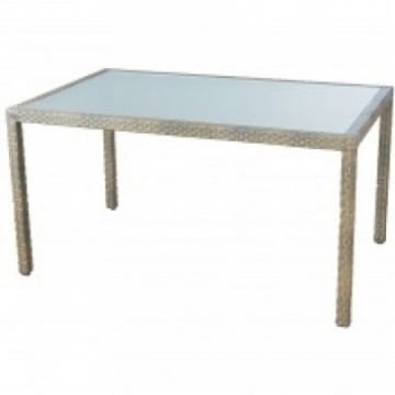 Gartentisch polyrattan Wicker Belcanto 165x100x77cm