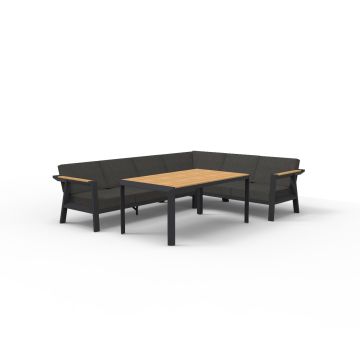 Steigerhouten lounge bank
