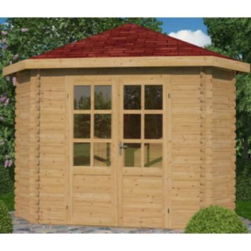 Houten tuinhuisje blokhut Heathrow 508x328cm