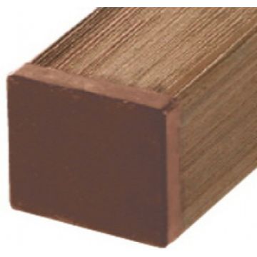 Tuinpaal houtcomposiet bruin 7x7x270cm