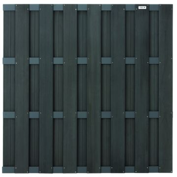 Tuinscherm schutting composiet antraciet 180x180cm