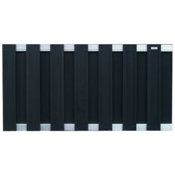 Tuinscherm schutting composiet zwart 180x93cm