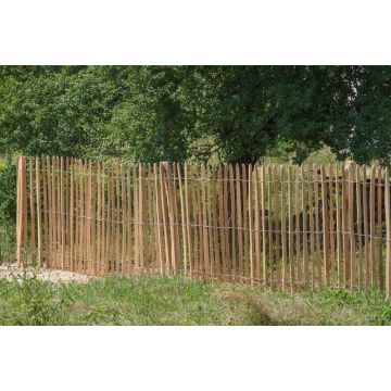 Valla de estaca empalizada de robinia  1,20x10m (8/9cm)
