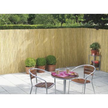 Bamboematten tuinscherm gespleten budget 2x5m