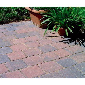 Trommelstenen of koppelstones roodzwart 10x10x6cm (m2)