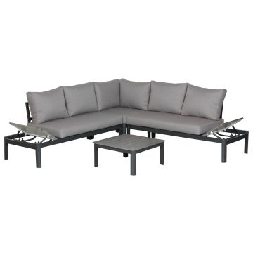Steigerhouten lounge bank