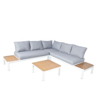 Steigerhouten lounge bank